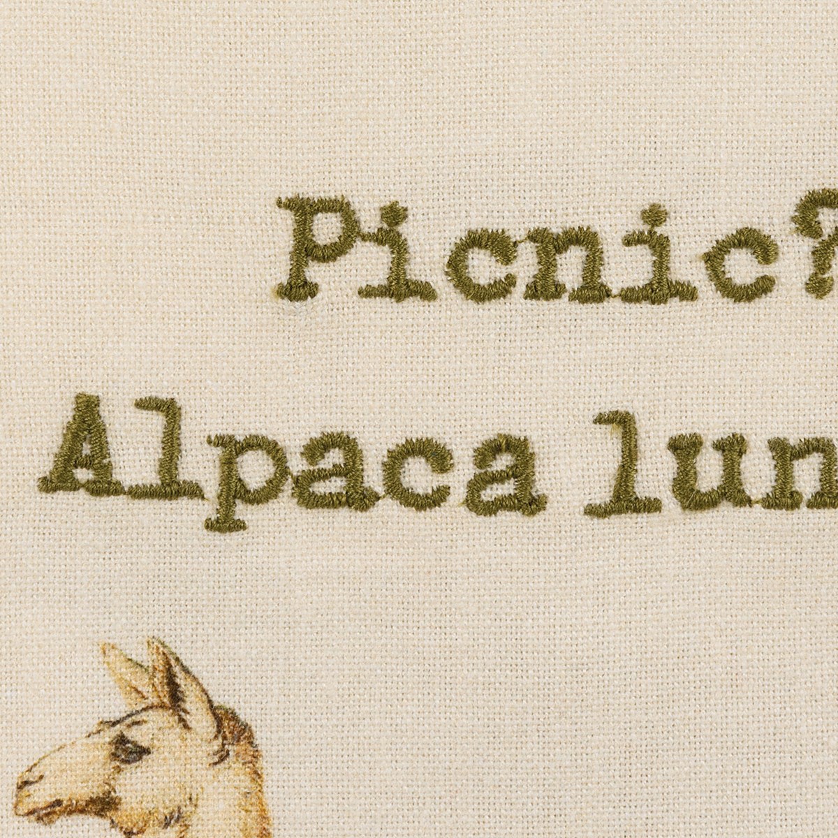 Picnic? Alpaca Our Lunch Kitchen Towel - Cotton, Linen