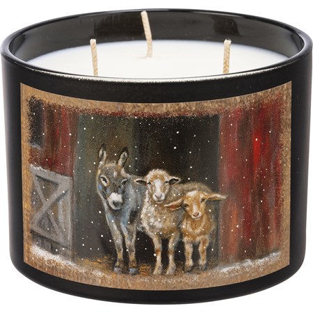 Jar Candle - Winter Friends - 14 oz., 4.50" Diameter x 3.25" - Soy Wax, Glass, Cotton