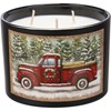 Red Truck Jar Candle - Soy Wax, Glass, Cotton