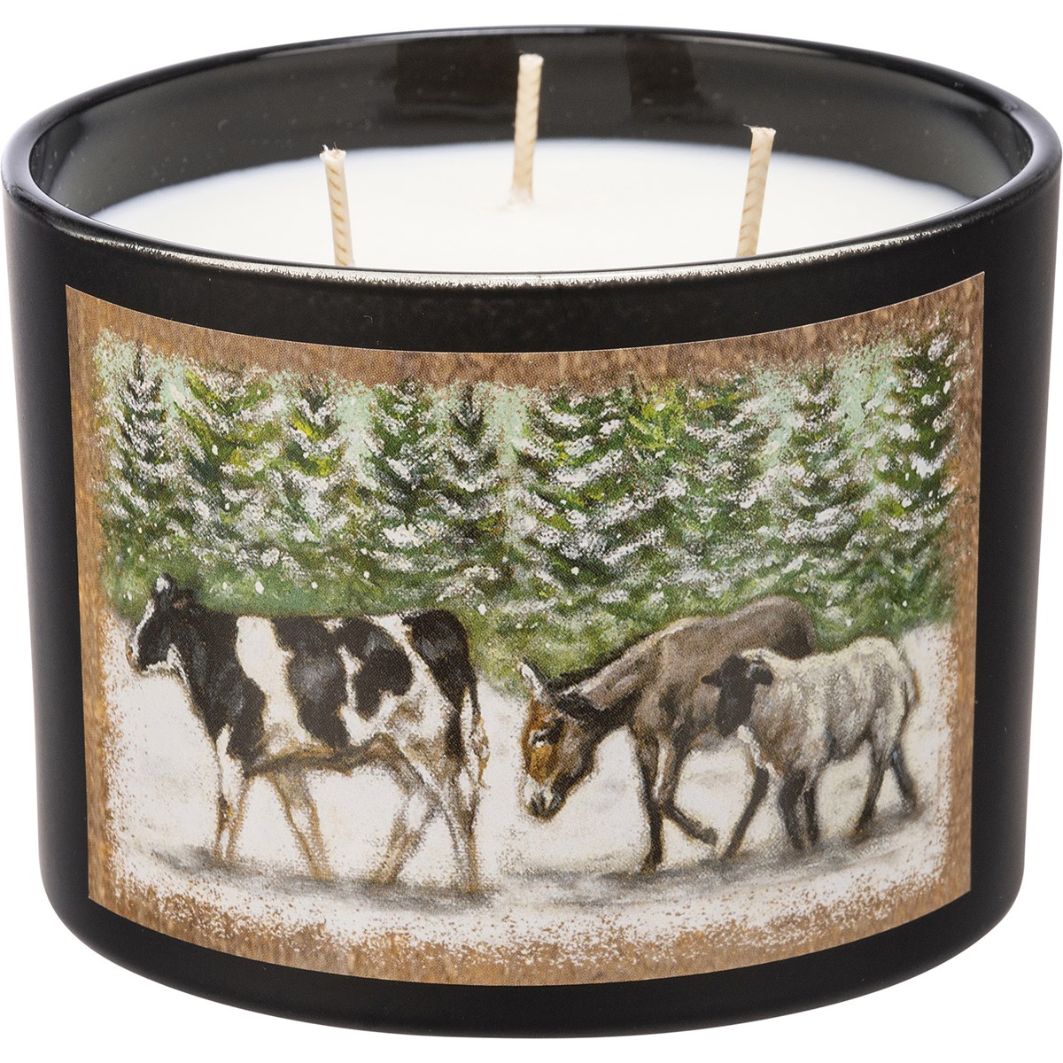 Winter Parade Candle - Soy Wax, Glass, Cotton