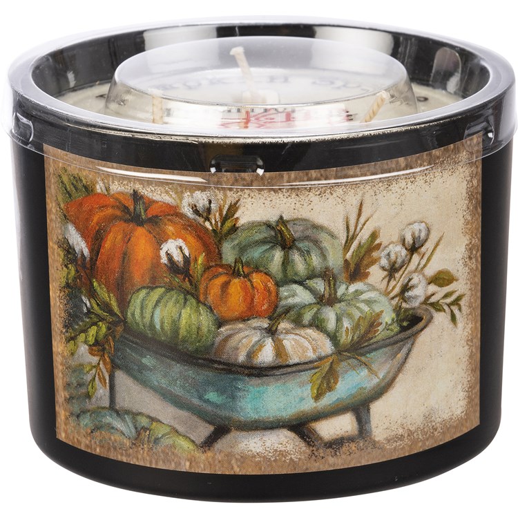 Wheelbarrow Jar Candle - Soy Wax, Glass, Cotton
