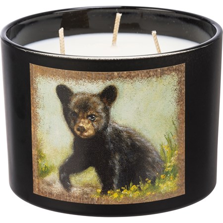 Jar Candle - Bear Cub - 14 oz., 4.50" Diameter x 3.25" - Soy Wax, Glass, Cotton