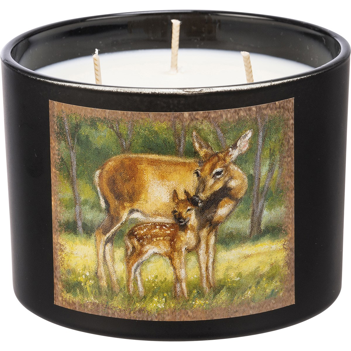 Deer Candle - Soy Wax, Glass, Cotton
