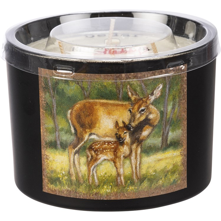 Deer Candle - Soy Wax, Glass, Cotton