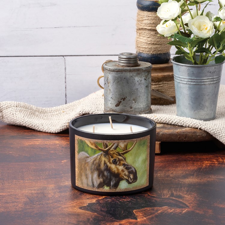 Moose Jar Candle - Soy Wax, Glass, Cotton