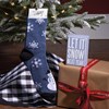 Let It Snow Next Year Box Sign And Sock Set - Wood, Cotton, Nylon, Spandex, Ribbon