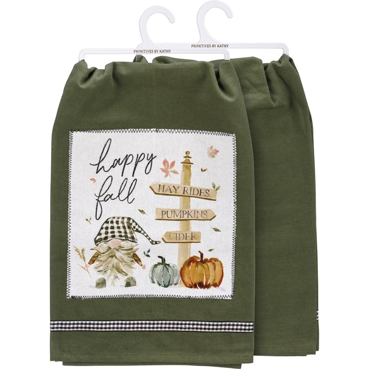 Happy Fall Kitchen Towel - Cotton