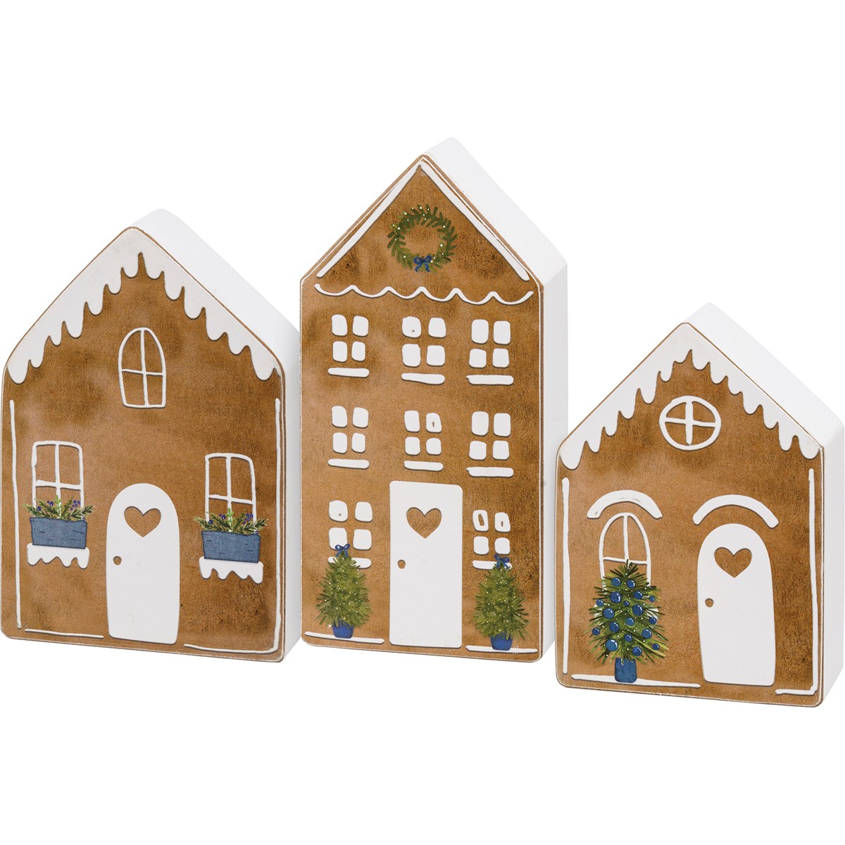 Houses Chunky Sitter Set - Wood, Paper