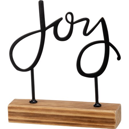 Sitter - Joy - 5.50" x 6.25" x 1.50" - Metal, Wood