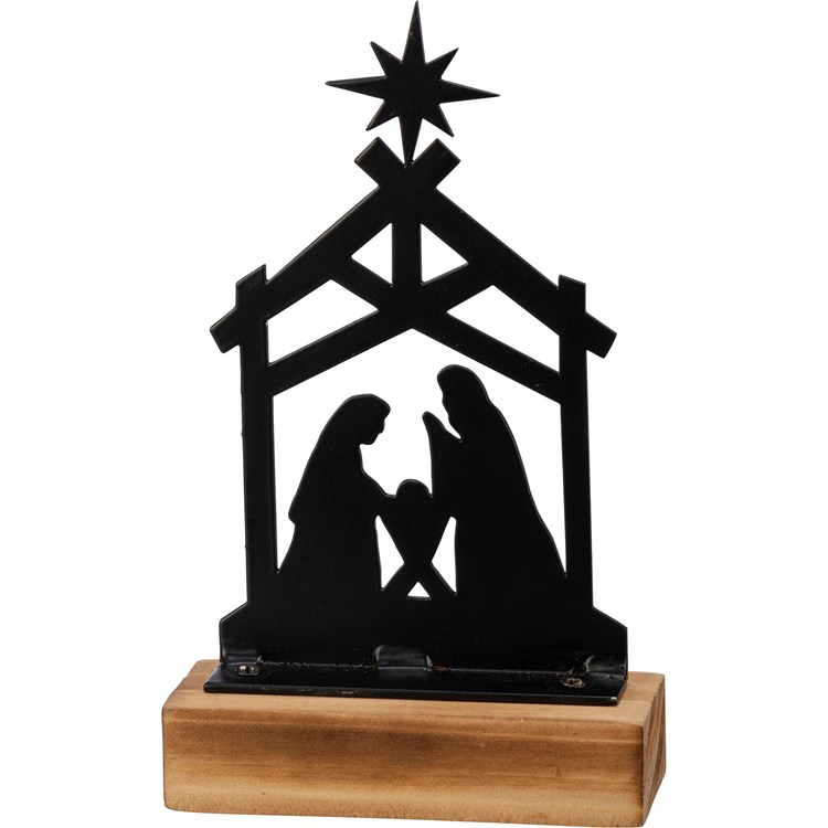 Nativity Sitter - Metal, Wood