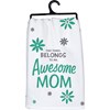 Kitchen Towel - Awesome Mom - 28" x 28" - Cotton