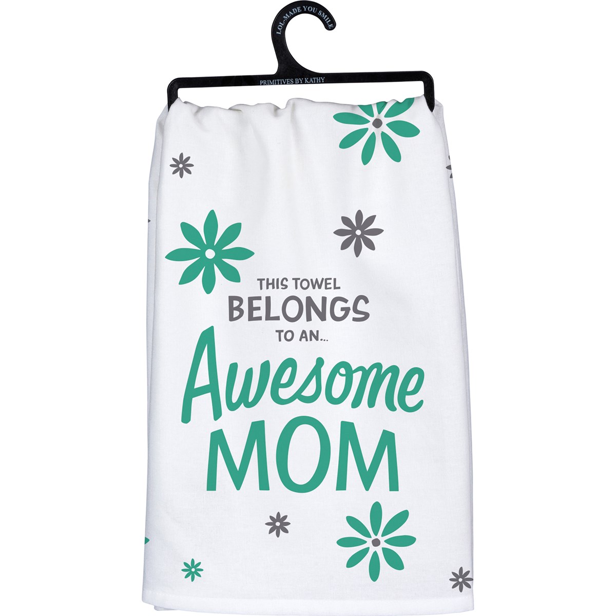 Kitchen Towel - Awesome Mom - 28" x 28" - Cotton