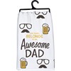 Kitchen Towel - Awesome Dad - 28" x 28" - Cotton