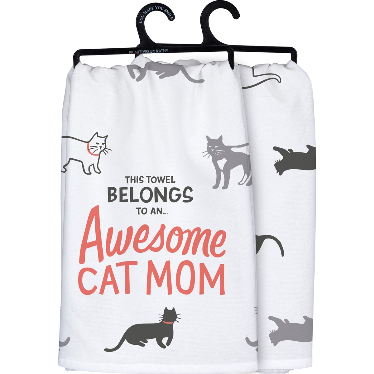 Awesome Cat Mom Kitchen Towel - Cotton