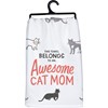 Awesome Cat Mom Kitchen Towel - Cotton