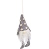 Grey Dot Gnome Ornament - Polyester, Plastic, LED