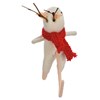 Christmas Mice Critter Set - Felt, Polyester, Plastic, Wire, Pinecones, Wood, Jute