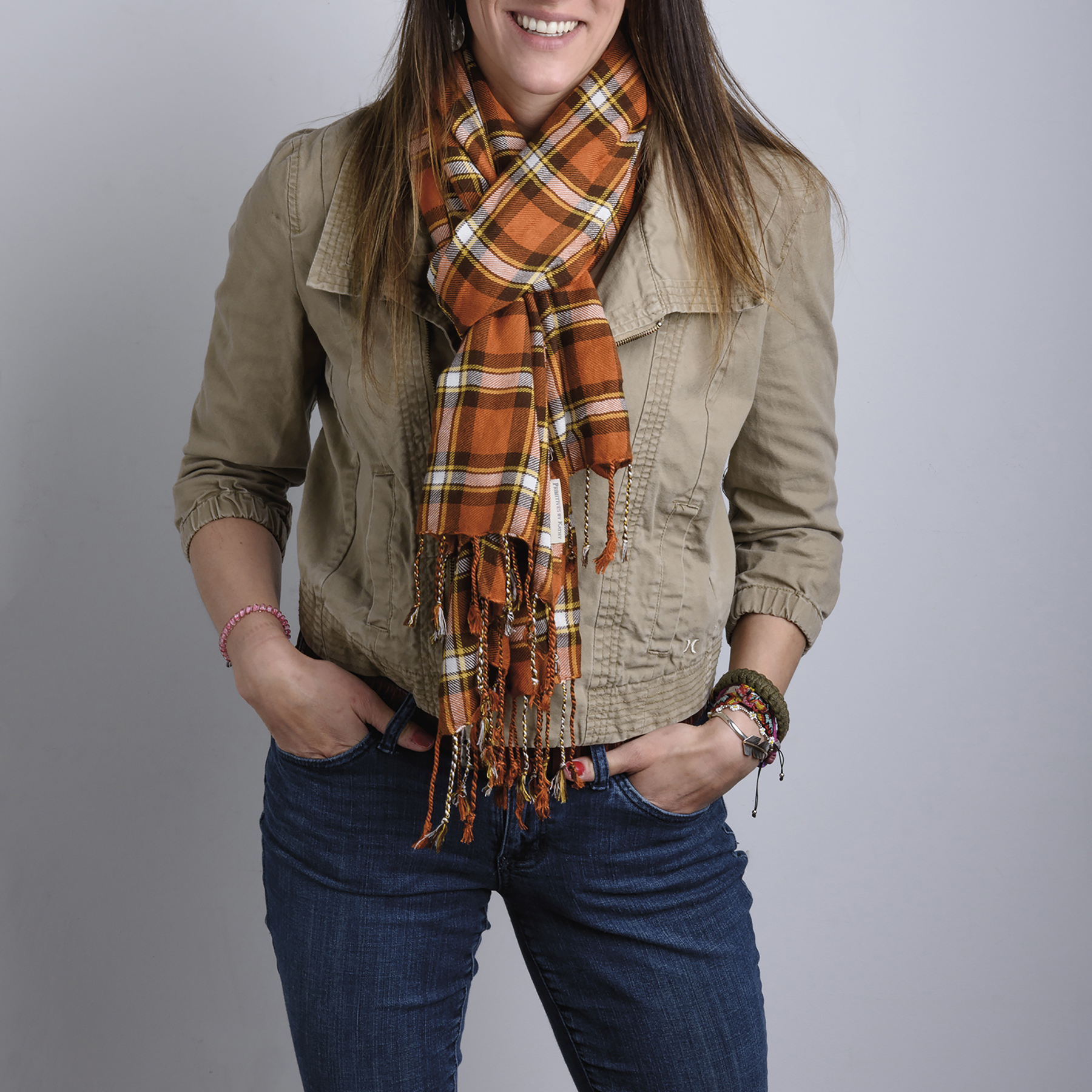 Fall Plaid Scarf Primitives By Kathy