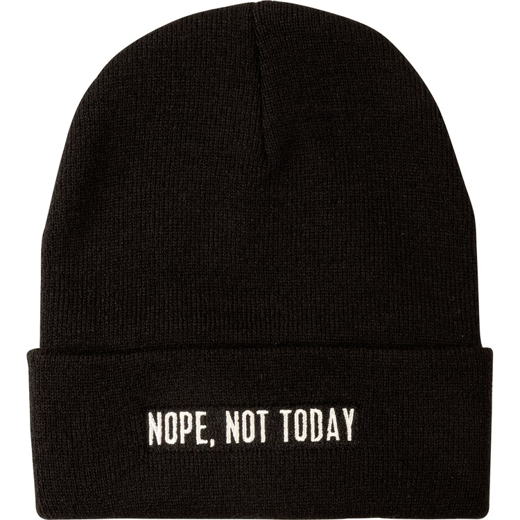 Nope Not Today Beanie - Acrylic