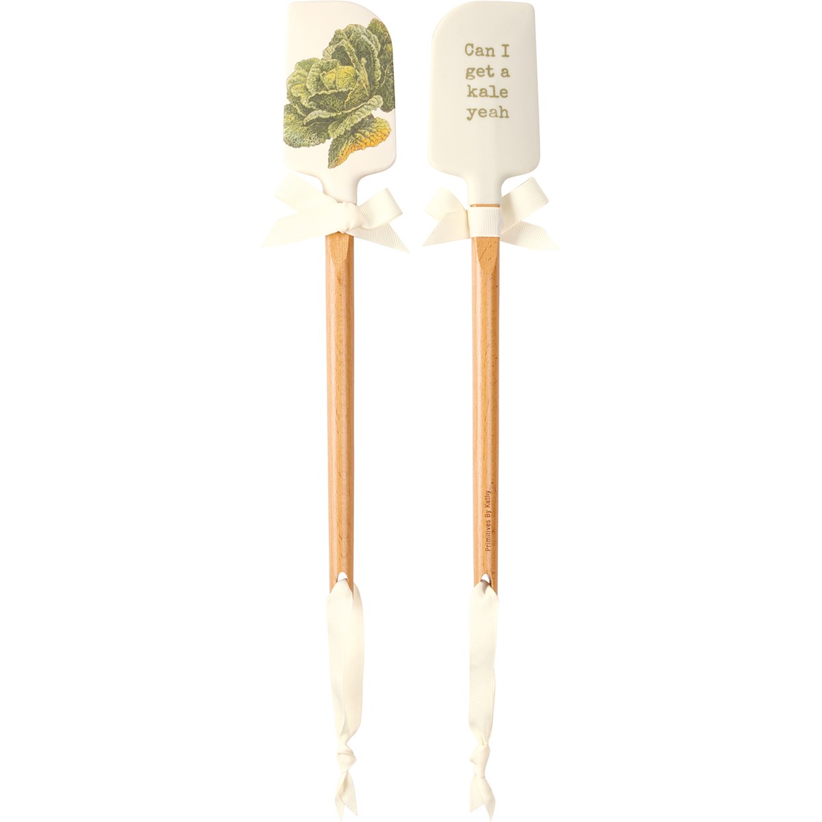 Can I Get A Kale Yeah Spatula - Silicone, Wood