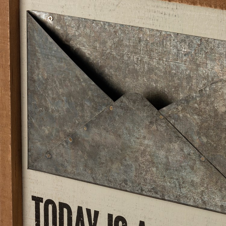 Today Is A Good Day Inset Box Sign - Wood, Metal