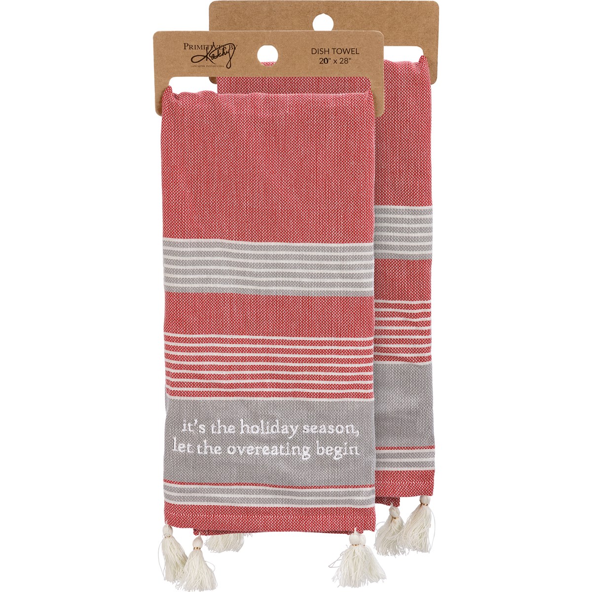Kitchen Towel - It's The Holiday Season - 20" x 28" - Cotton