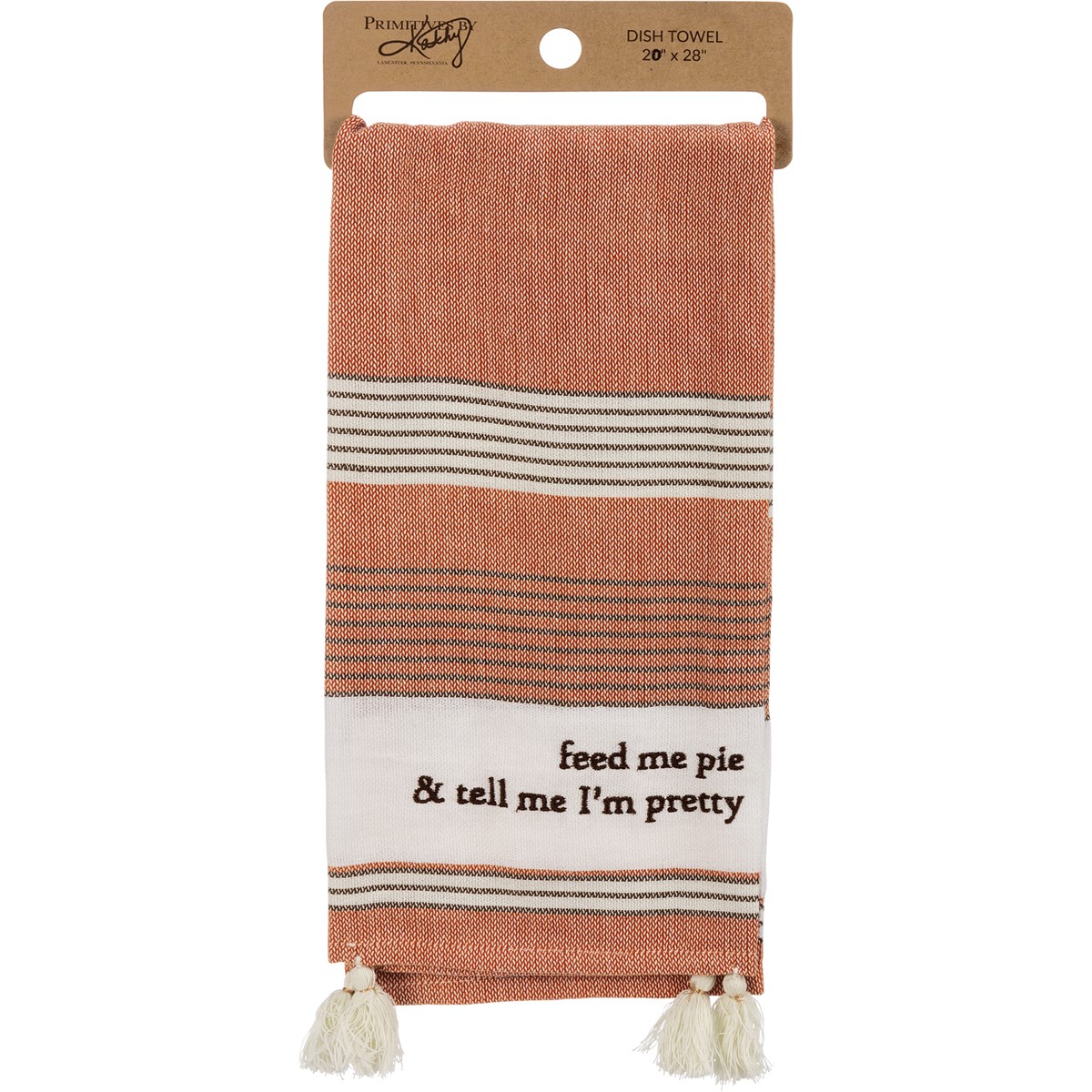 Feed Me Pie & Tell Me I'm Pretty Kitchen Towel - Cotton