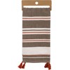 Give Thanks For Family Striped Kitchen Towel - Cotton
