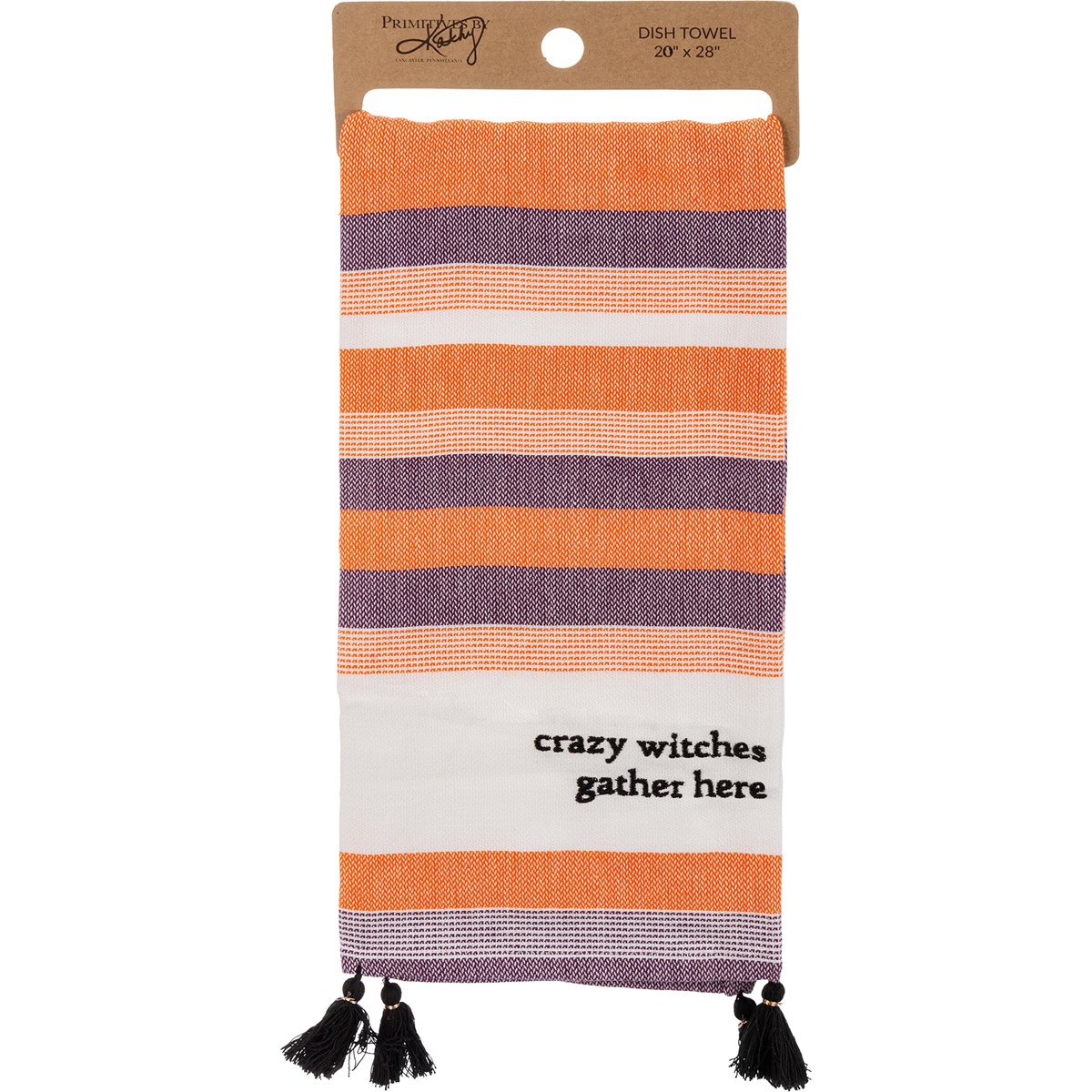 Crazy Witches Gather Here Kitchen Towel - Cotton