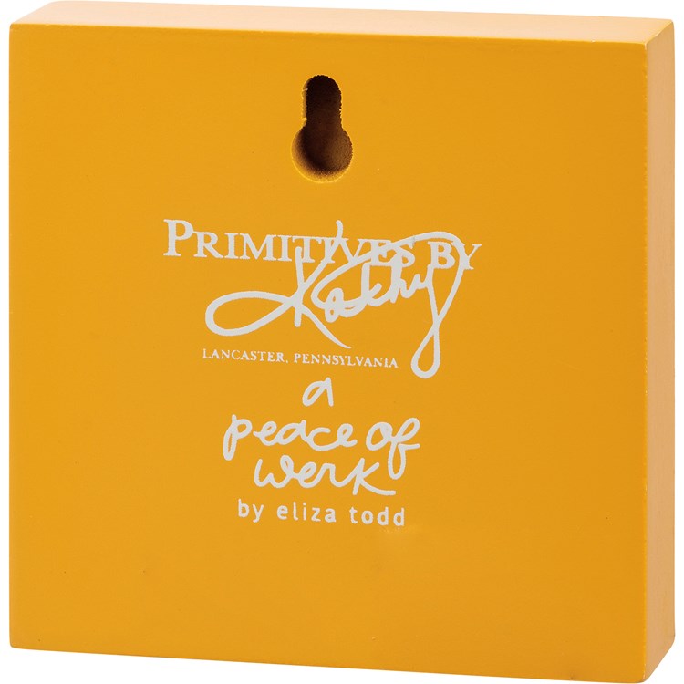 Protect Your Peace Block Sign - Wood, Paper