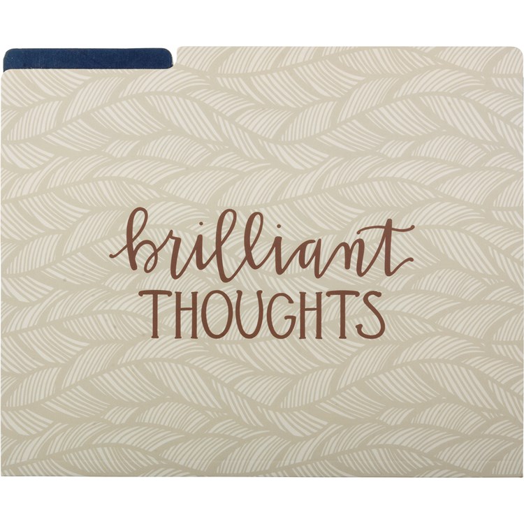 Brilliant Thoughts Good Ideas File Folder Set - Paper