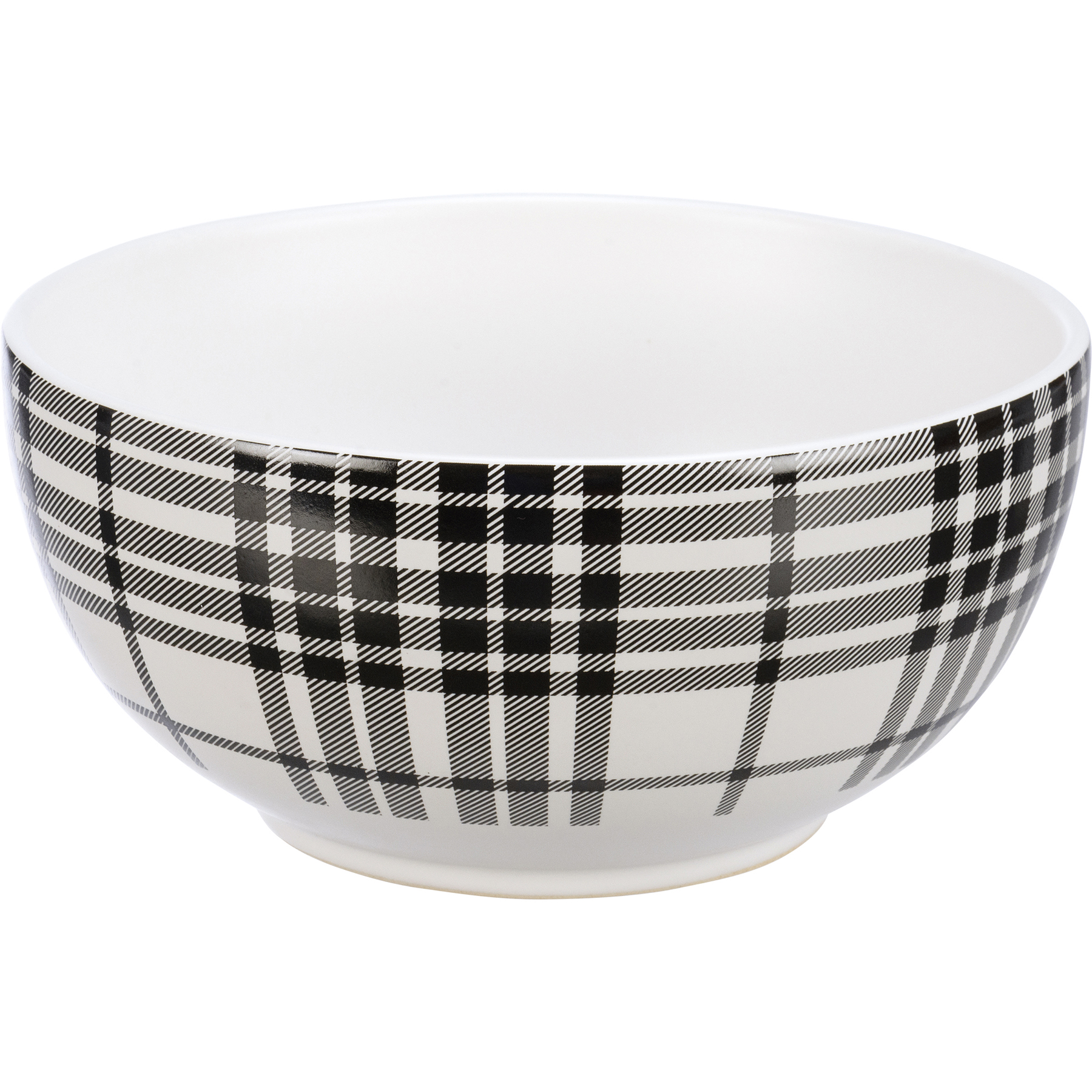 Black Plaid Bowl Primitives By Kathy