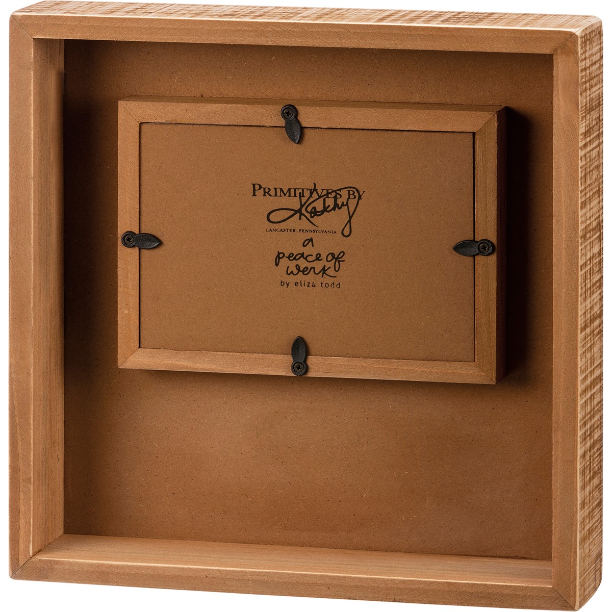 Box Frame - Best Friends - 10" x 10" x 2", Fits 6" x 4" Photo - Wood, Paper, Glass