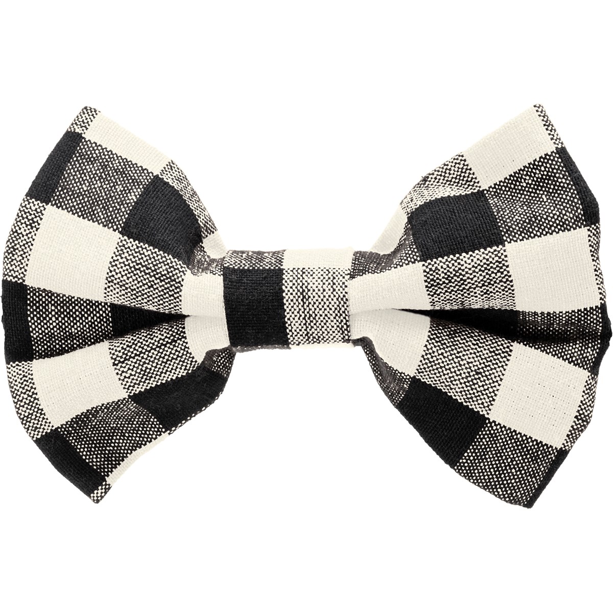 Pet Bow Tie Set Lg - Buffalo Check - 5.50" x 3.50" x 2" - Cotton, Hook-and-Loop Fastener