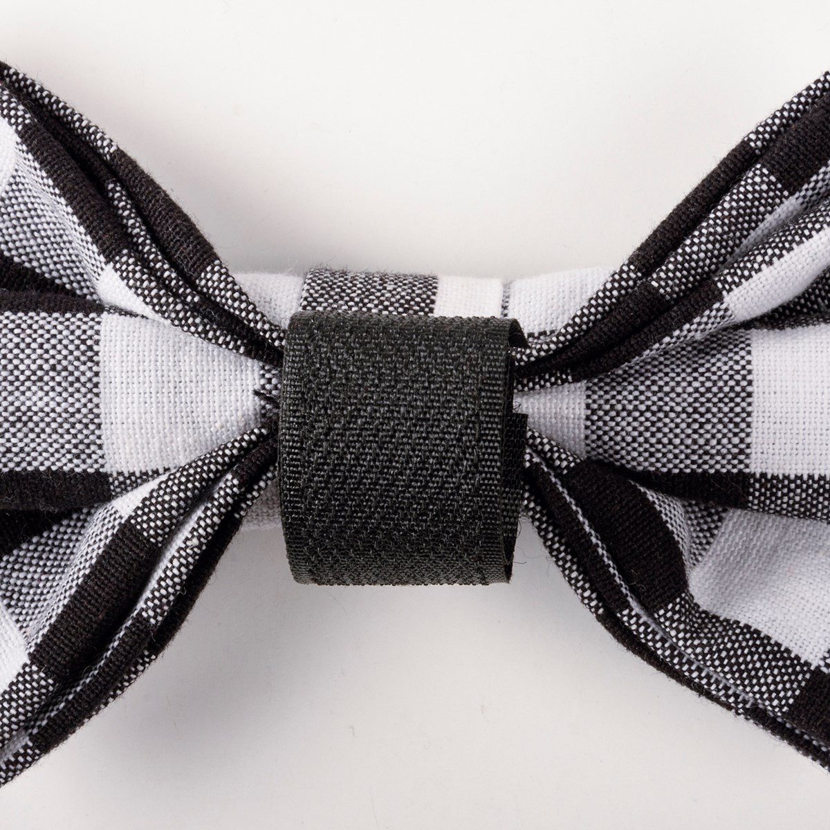 Pet Bow Tie Set Lg - Buffalo Check - 5.50" x 3.50" x 2" - Cotton, Hook-and-Loop Fastener