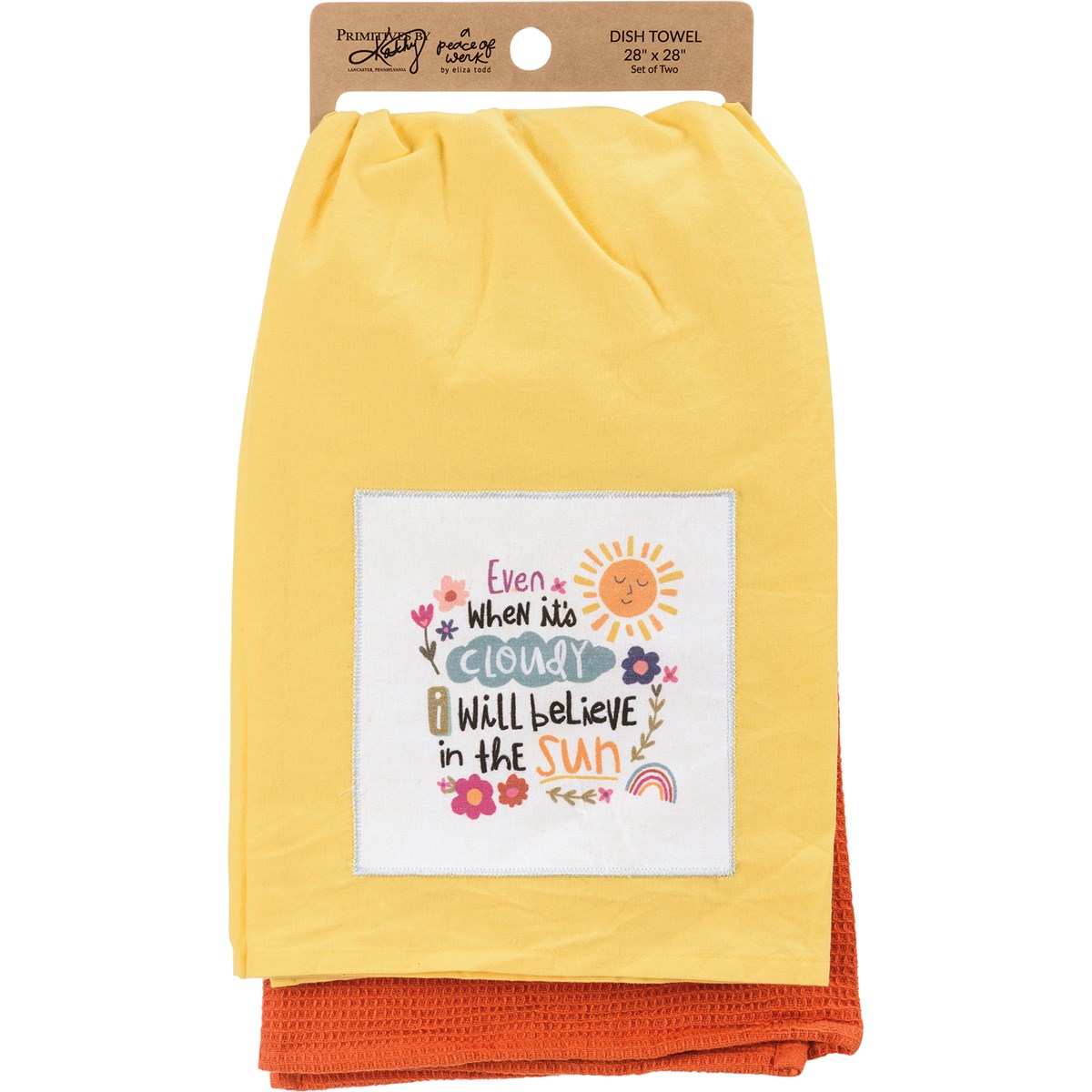 I Will Believe In The Sun Kitchen Towel Set - Cotton