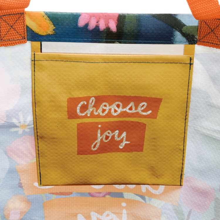 Choose Joy Shopping Tote - Post-Consumer Material, Nylon