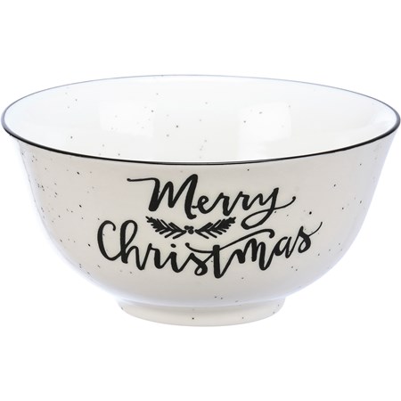 Bowl - Merry Christmas - 5" Diameter x 3" - Stoneware