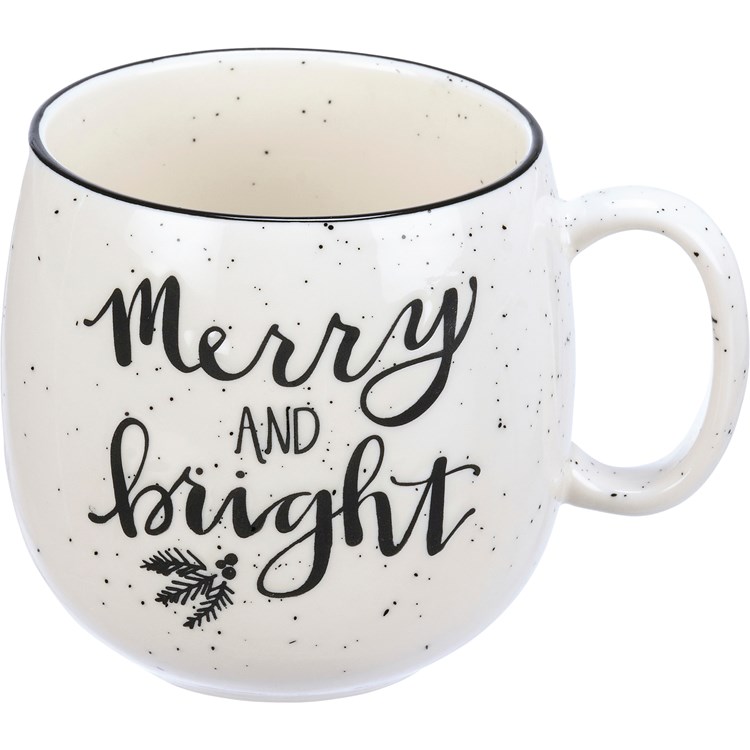 Merry & Bright Mug - Stoneware