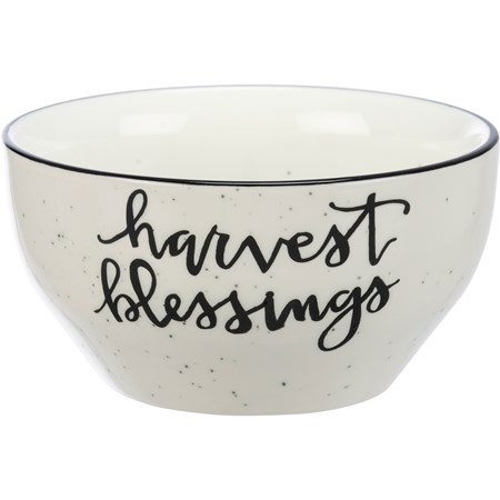 Bowl - Harvest Blessings - 6" x 5.50" x 4" - Stoneware