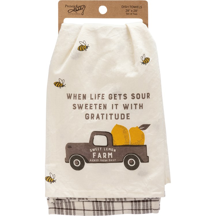 Sweet Lemon Farm Kitchen Towel Set - Cotton