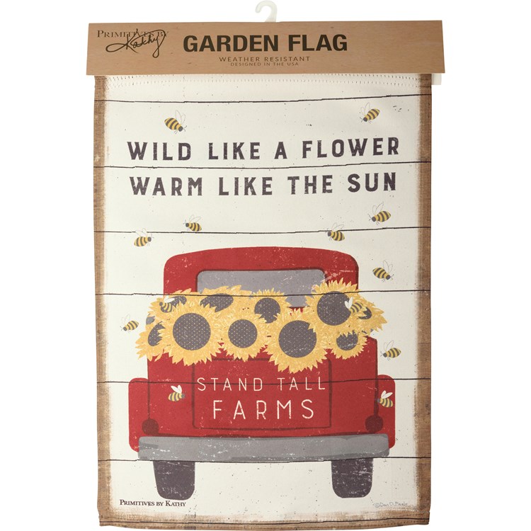 Stand Tall Farms Garden Flag - Polyester