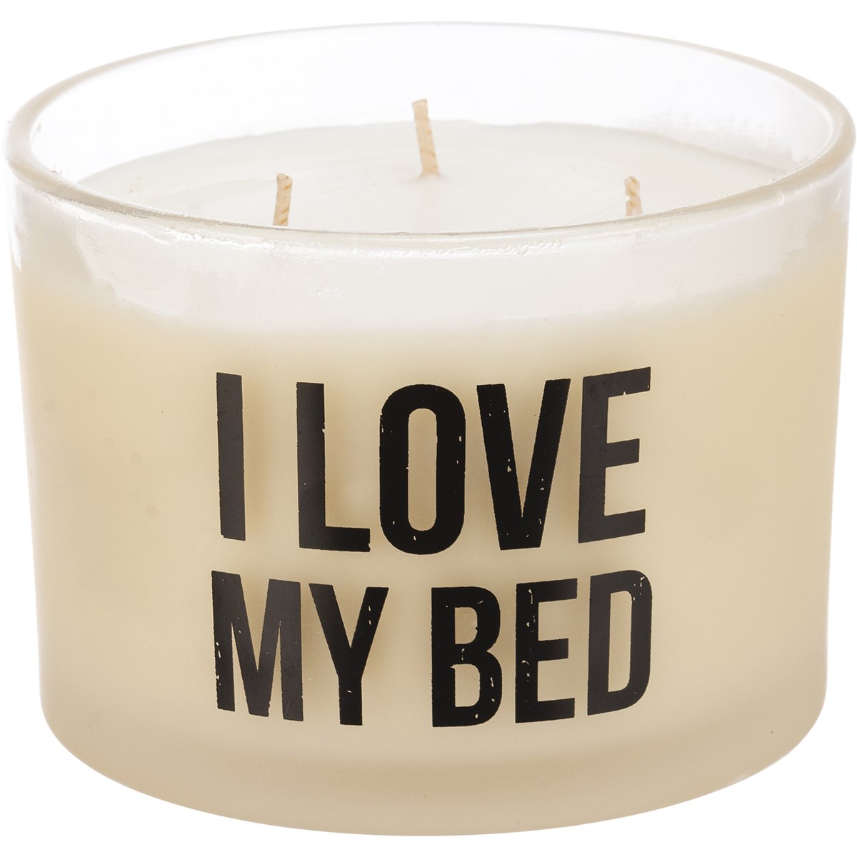 I Love My Bed Jar Candle - Soy Wax, Glass, Cotton