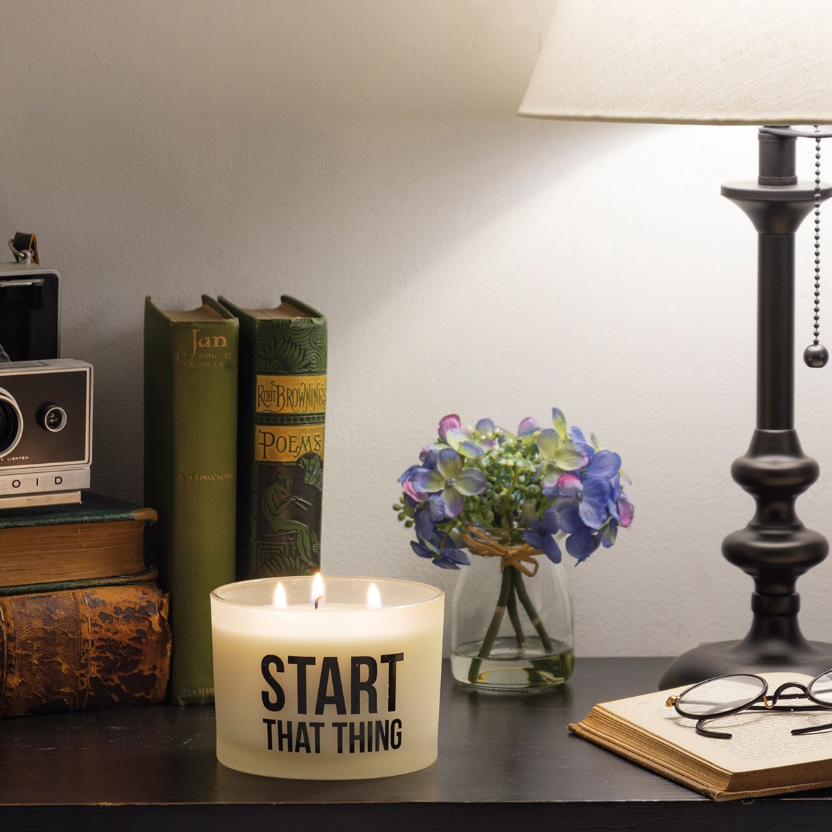 Start That Thing Jar Candle - Soy Wax, Glass, Cotton