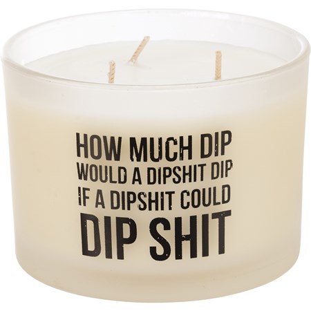 Jar Candle - How Much Dip - 14 oz., 4.50" Diameter x 3.25" - Soy Wax, Glass, Cotton