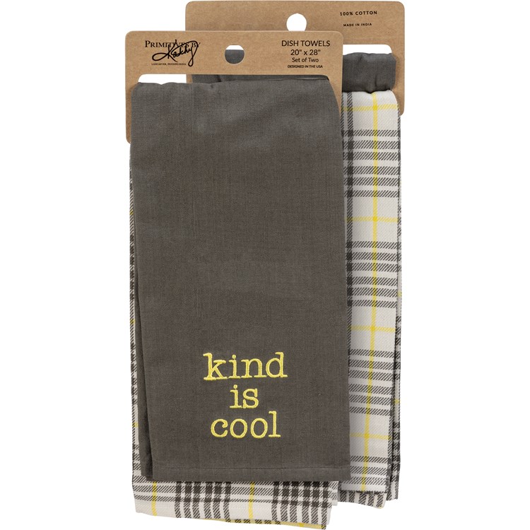 Kind Is Cool Kitchen Towel Set - Cotton