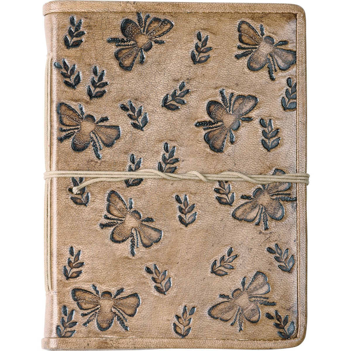Bee And Floral Journal - Leather, Paper