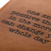 One Small Positive Thought Leather Journal - Leather, Paper