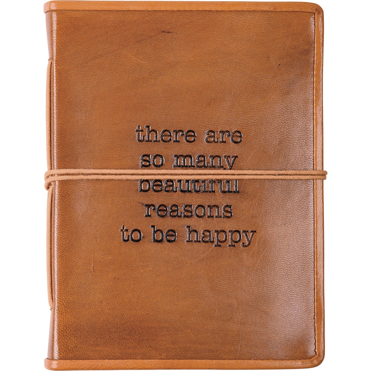 So Many Reasons To Be Happy Journal - Leather, Paper