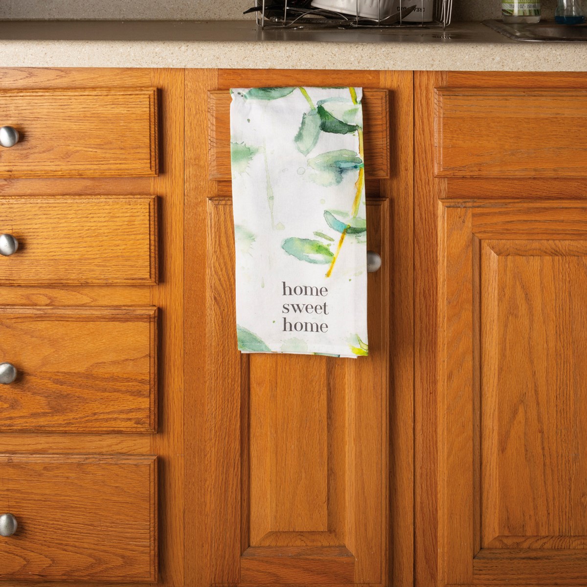 Botanical Home Sweet Home Kitchen Towel - Cotton